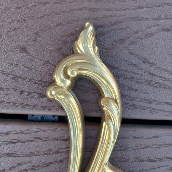 Vintage Syroco Gold Ornate Wall Sconces Candle Holders Set of 2 # 2336 DAMAGED - Picture 5 of 16